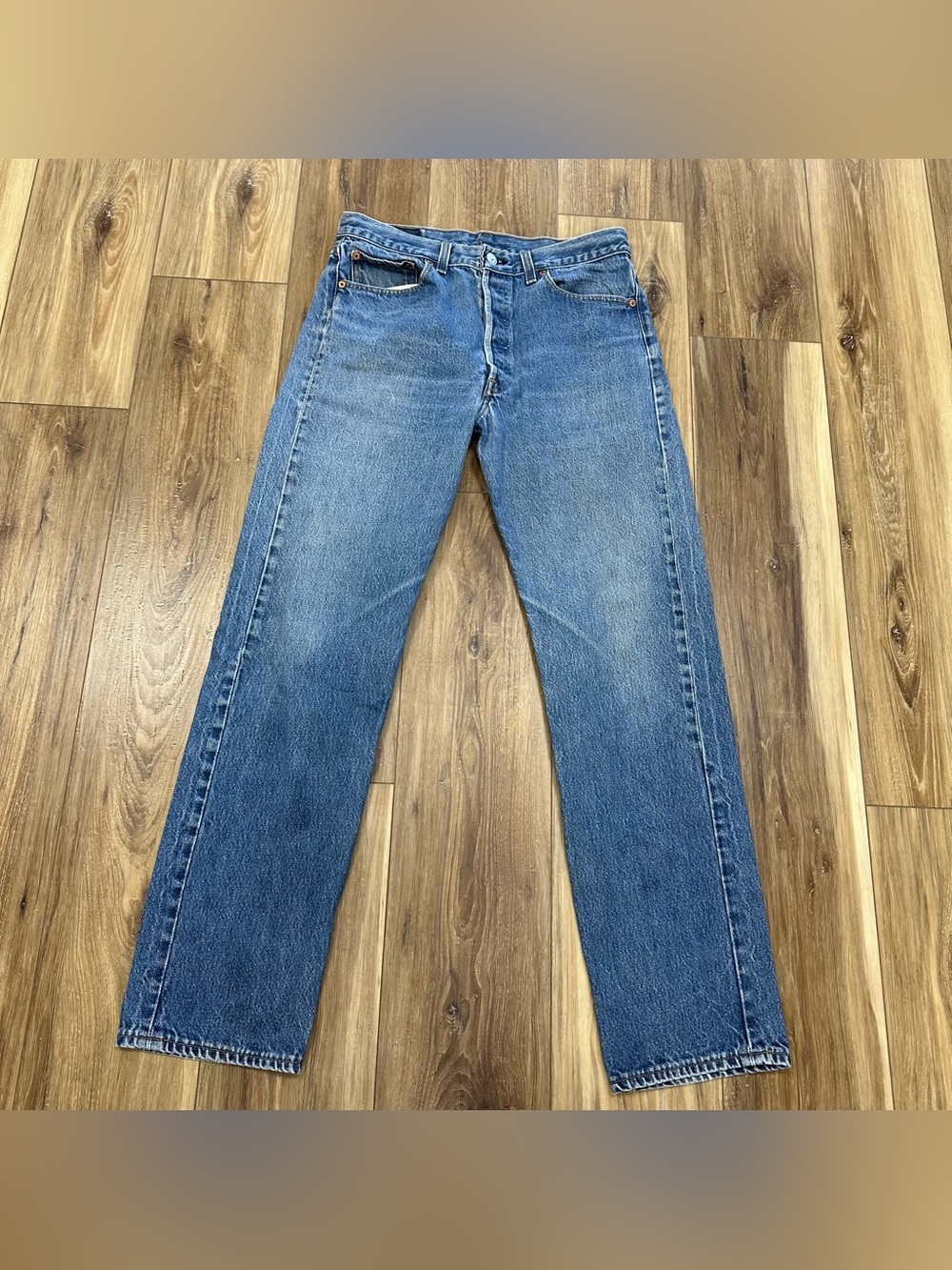Vintage 90s Levi’s 501xx STF Jeans Made in USA Tagged 35x36 (Actual 32x31)